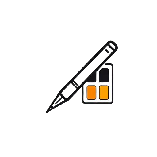 Stift- und Farbpaletten-Icon für Corporate Design